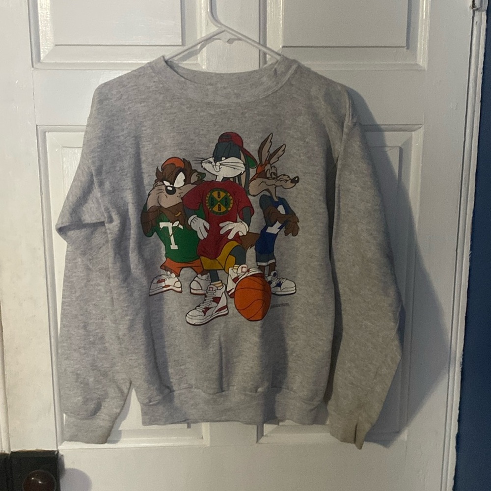 Grey Looney Tunes Crewneck Sweatshirt